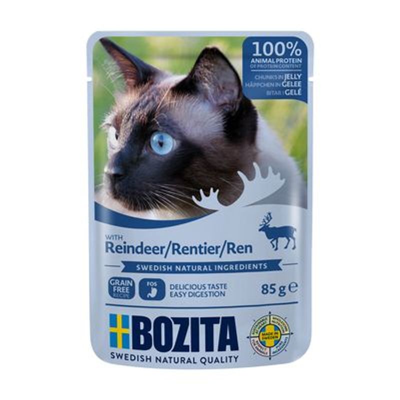 Bozita Chunks in Jelly Pouches 24 x 85g Chicken Liver