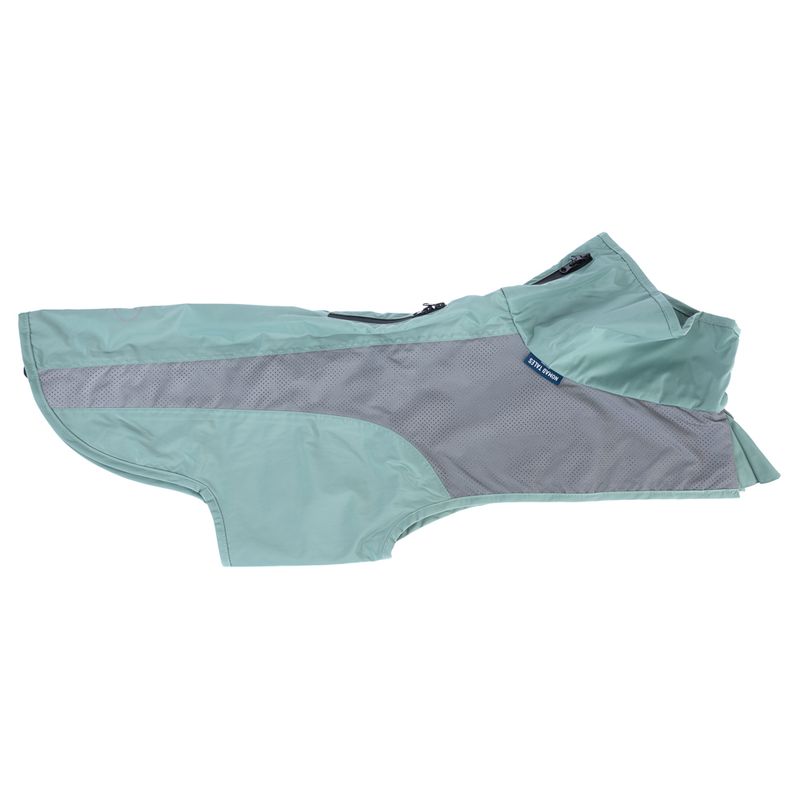 Nomad Tales Spirit Reflective Dog Raincoat - Mint approx. 35cm (Back Length)