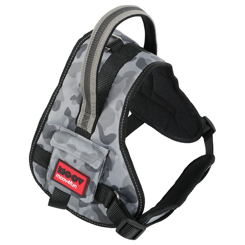 Zolux Moov Adjustable Dog Harness – Camouflage Grey Size S: 50 - 66cm chest girth