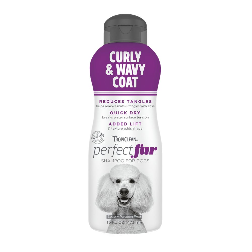 TropiClean PerfectFur Shampoo for Dogs with Curly Coats 473ml
