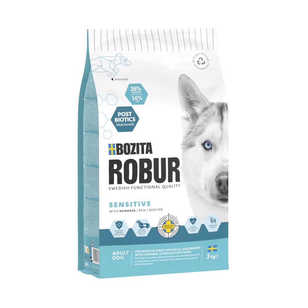 Bozita Robur Sensitive Grain Free Reindeer 3kg