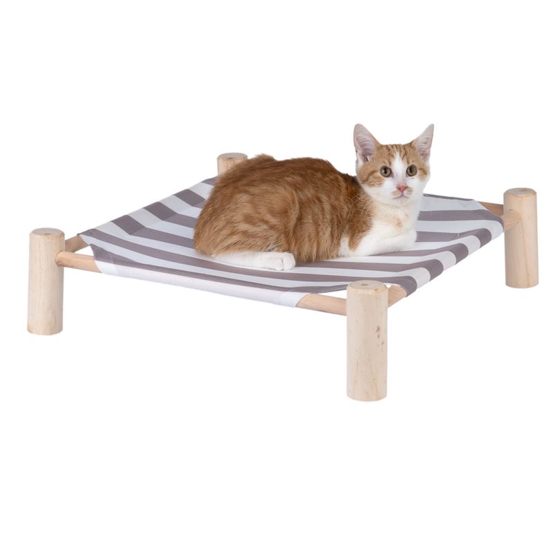 TIAKI Stripes Cat Bed 50 x 50 x 13cm (L x W x H)