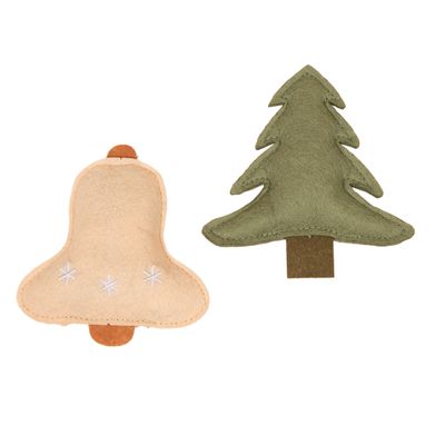 TIAKI Christmas Tree & Bell Cat Toy Set Set of 2