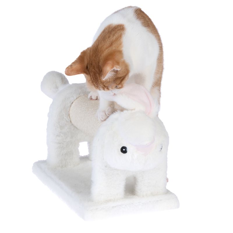 TIAKI Bunny Scratching Post for Cats White