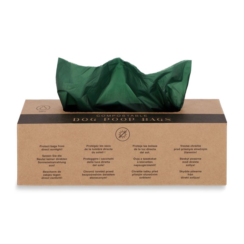 kooa Compostable Dog Waste Bag Dispenser Box 1 Box of 200 Bags