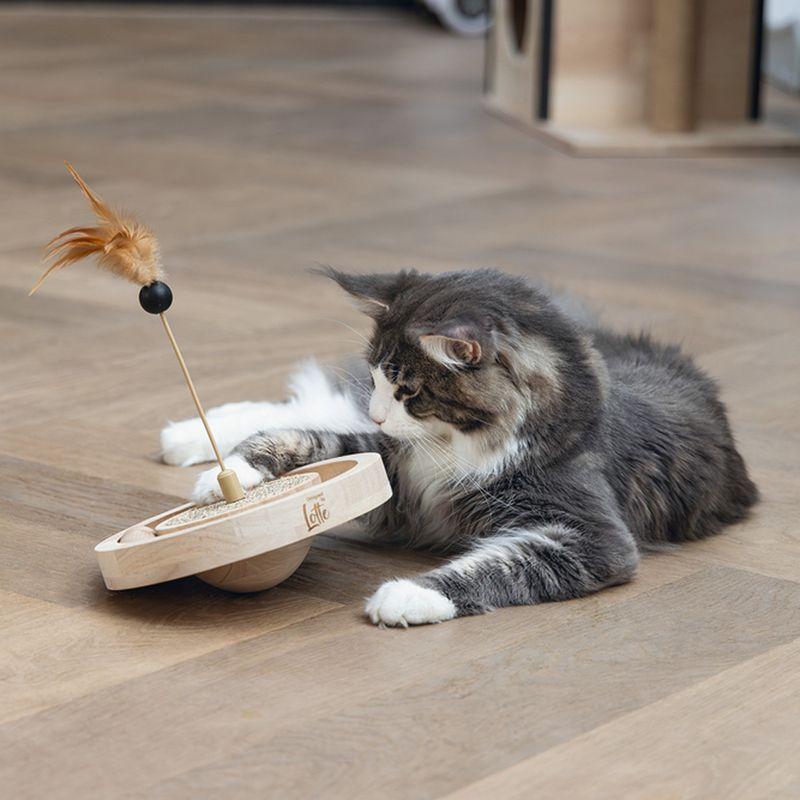 Designed by Lotte Winni Wooden Cat Toy 22 x 30cm (diameter x H)