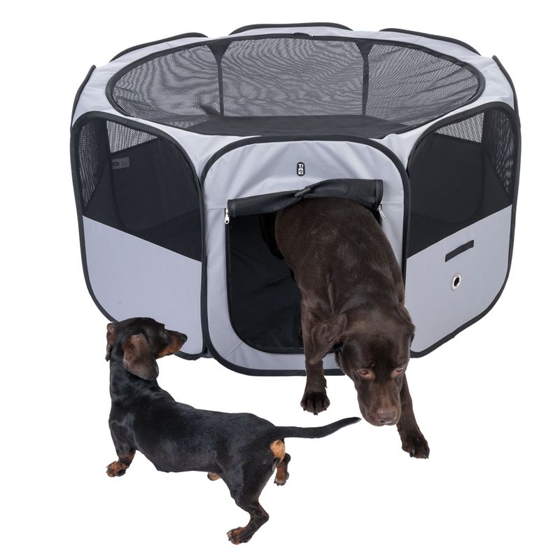 TIAKI Collapsible Run for Puppies & Small Pets S: 88 x 88 x 41.5 cm (L x W x H)