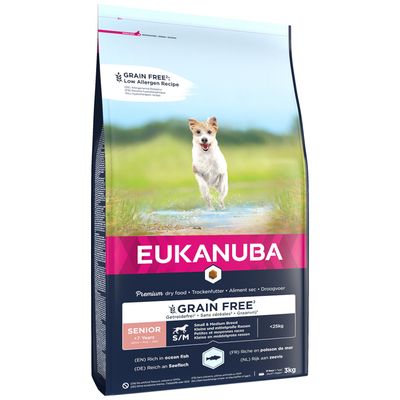 Eukanuba Senior Small & Medium Breed Grain-Free - Ocean Fish 12kg