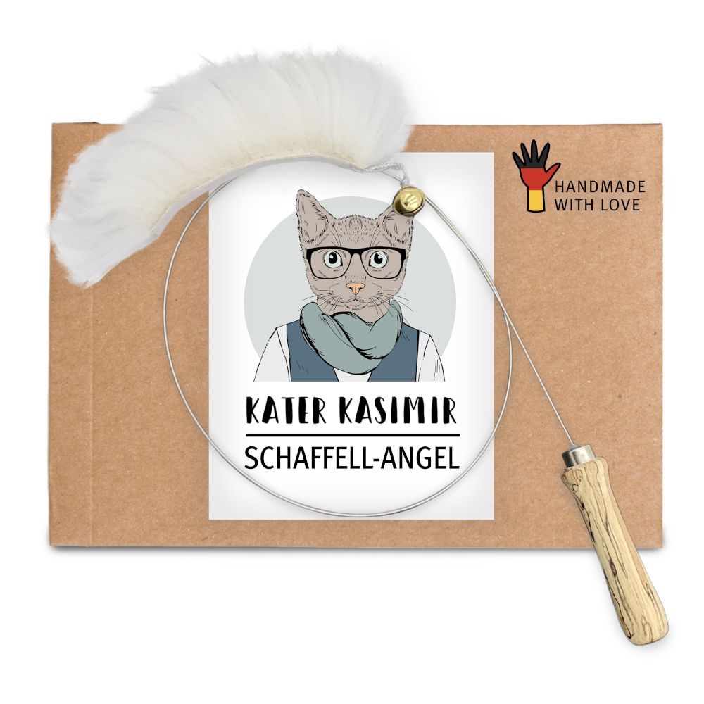 Kasimir Cat Dangler with Sheepskin 1 Dangler Toy