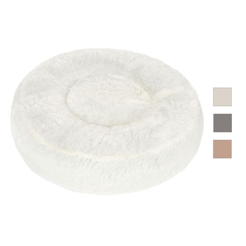 Fluffy Dog Bed Beige 65 x (H) 20cm