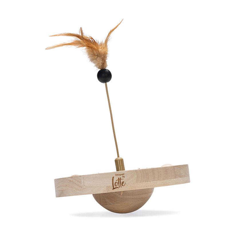 Designed by Lotte Winni Wooden Cat Toy 22 x 30cm (diameter x H)