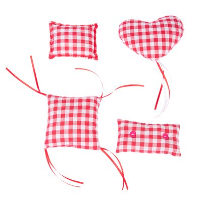 TIAKI Vichy Catnip Pillow 4-piece set