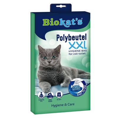Biokats Polybags for Litter Boxes Max. Toilet-Size: 55 x 45x 12 cm (Lx W x H)