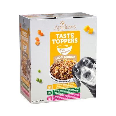 Applaws Taste Toppers Mixed Pack 8 x 156g Broth Mixed Pack
