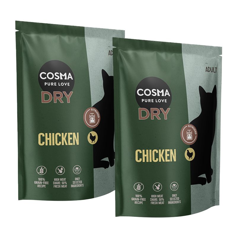 Cosma Extruded Chicken Dry Food 400g