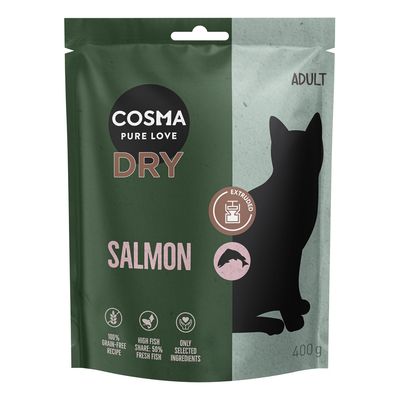 Cosma Extruded Salmon Dry Food 400g