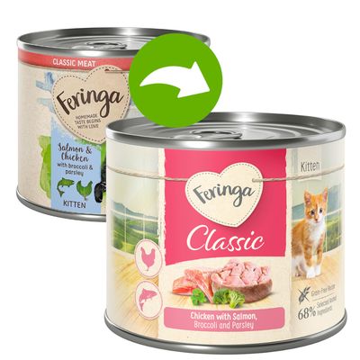 Feringa Classic Meat Menu Kitten 6 x 200g Mixed Pack: 4 Varieties