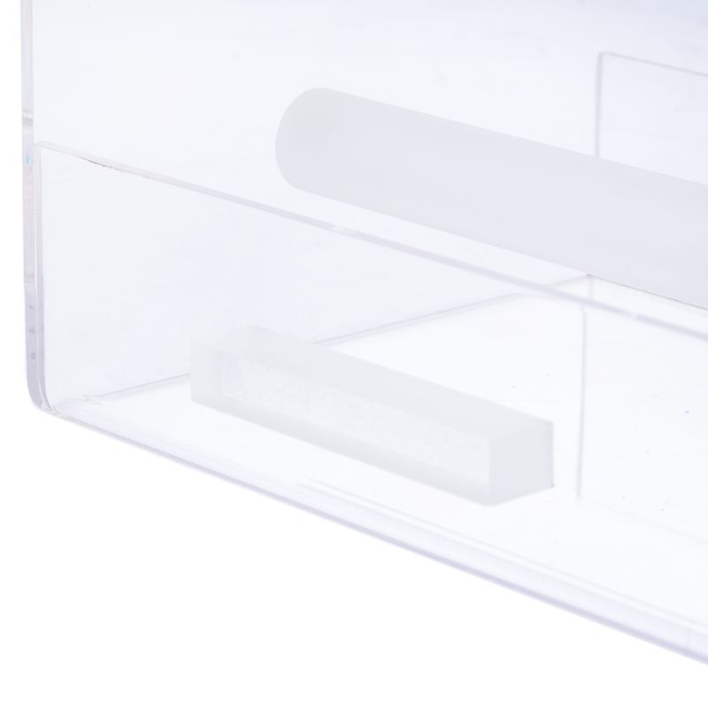 TIAKI No-Mess Acrylic Bird Feeder Size S: 13 x 14 x 13cm (L x W x H)