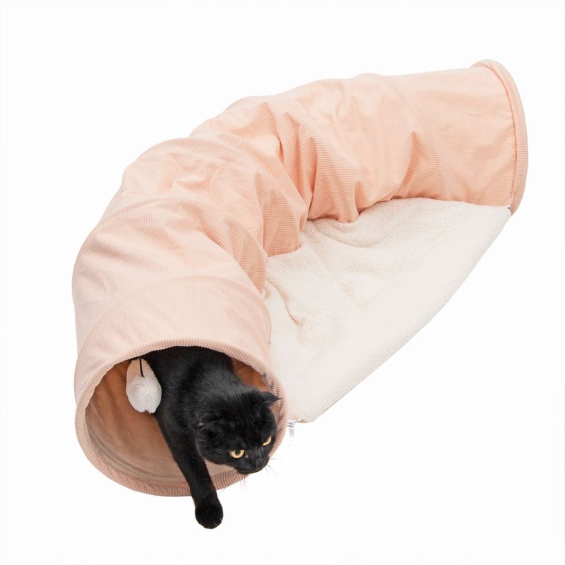 TIAKI Corduroy Cat Tunnel 105 x 30 x 60cm (L x W x H)