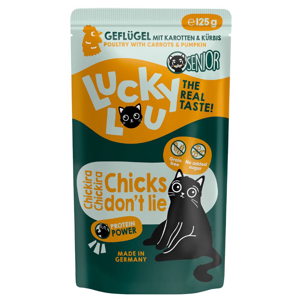 Lucky Lou Senior 16 x 125 g Poultry