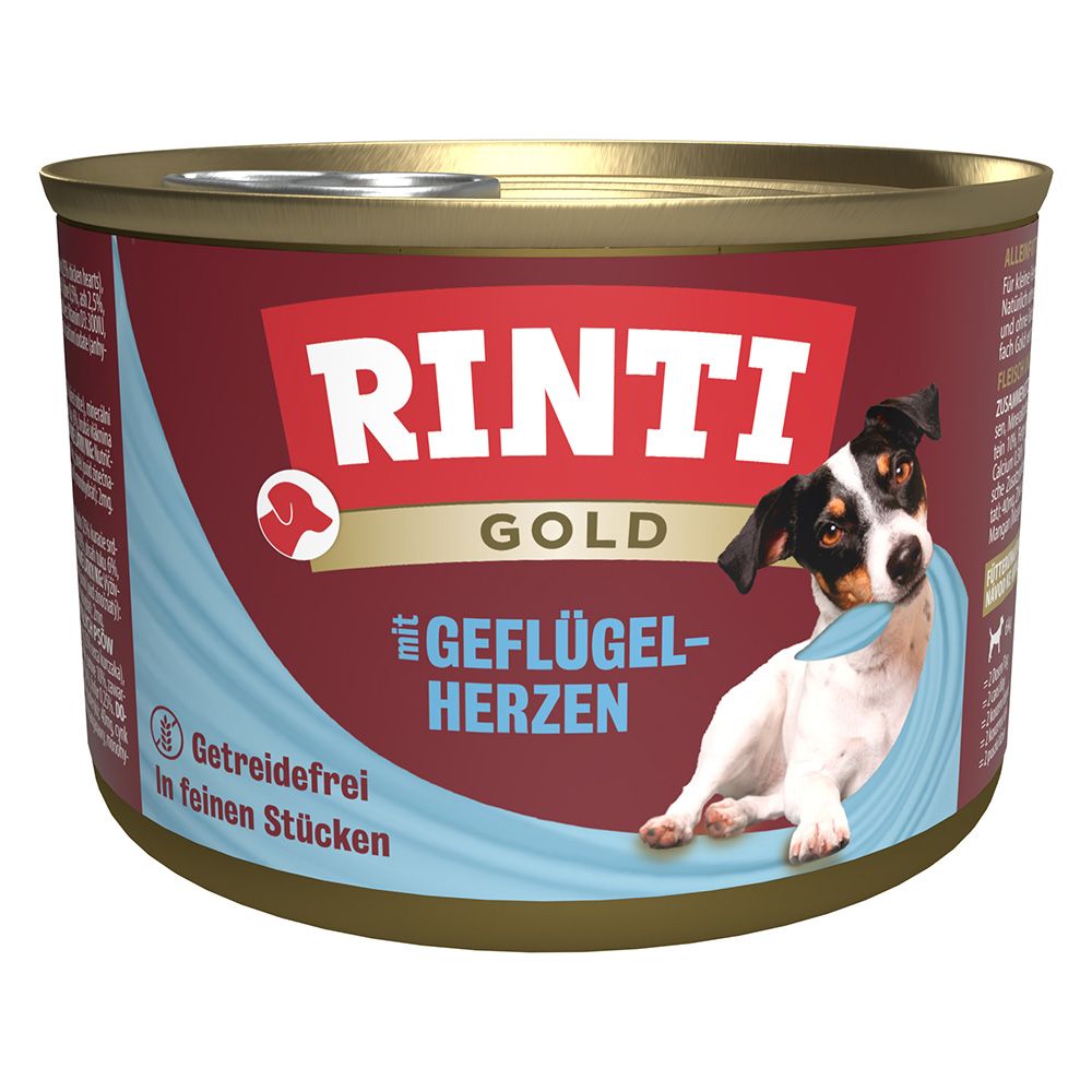 RINTI Gold Saver Pack 24 x 185g Poultry Hearts