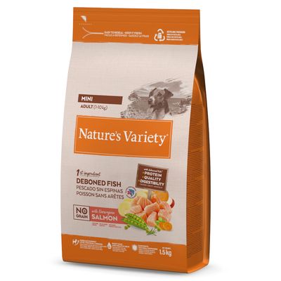 Nature's Variety No Grain Mini Adult - Salmon 1.5kg