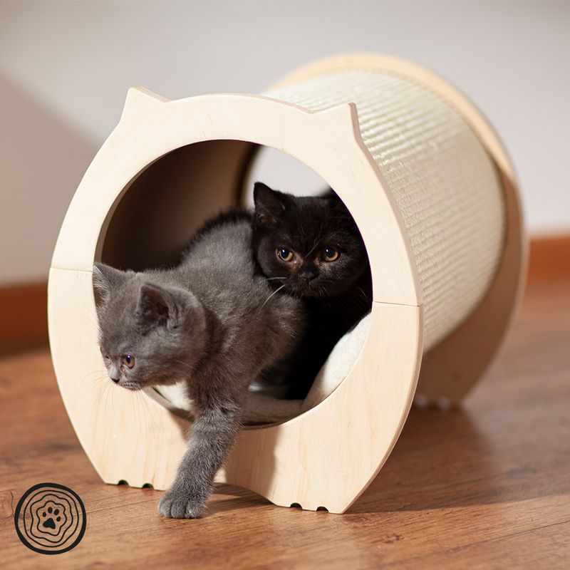 Natural Paradise Scratching Mat Cat Bed - Peony 41 x 30.5 x 32.5 cm (L x W x H)