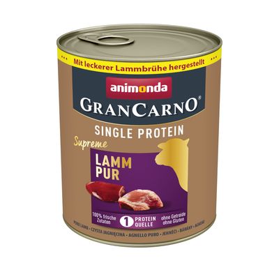 animonda GranCarno Adult Single Protein Supreme Saver Pack 24 x 800g Pure Lamb