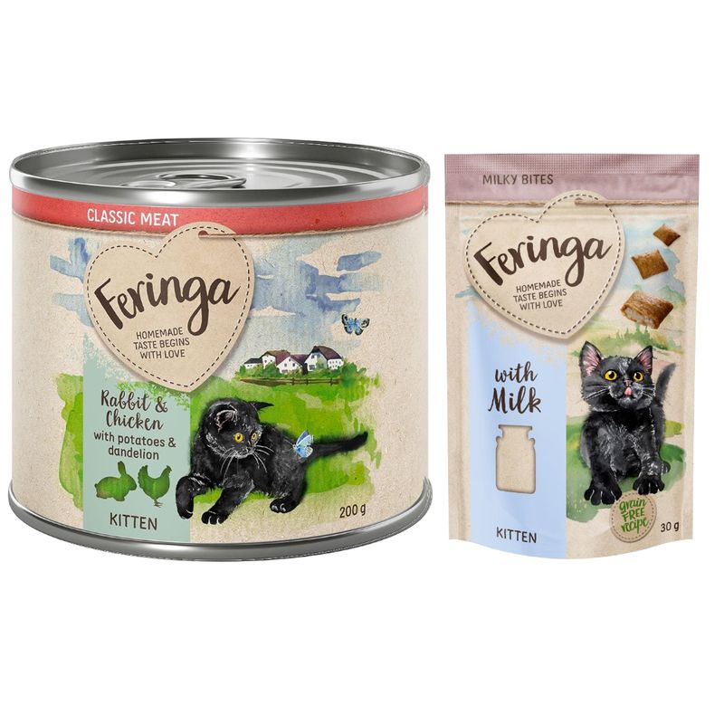 Feringa Classic Meat Menu Kitten 6 x 200g Mixed Pack: 4 Varieties