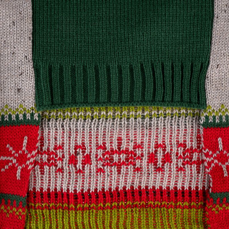 TIAKI Tri-Colour Reindeer Dog Jumper Size M: approx. 30cm Back Length