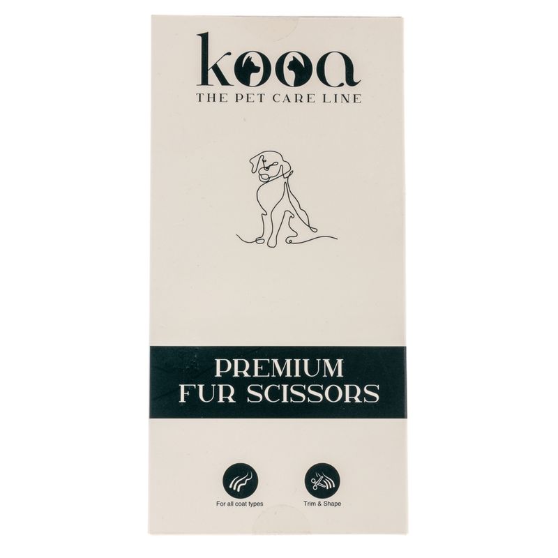 kooa Premium Fur Scissors approx. 16 x 7 x 0.8 cm (L x W x H)