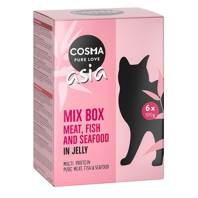 Cosma Asia in Jelly Pouches Mixed Trial Pack 6 x 100g Mixed Pack (6 Varieties)