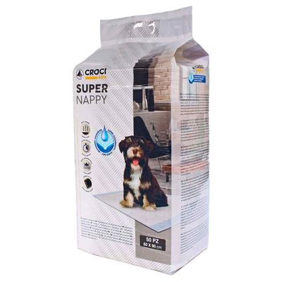 Croci Super Nappy Puppy Pads 60 x 40cm (L x W): 50 Pads