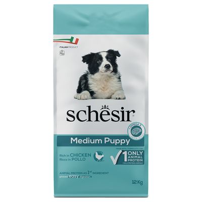 Schesir Dog Medium Puppy with Chicken 12kg
