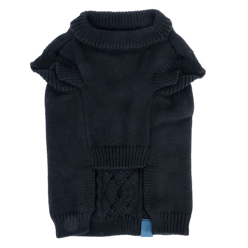 Nomad Tales Blush Dog Jumper - Ebony approx. 35cm Back Length