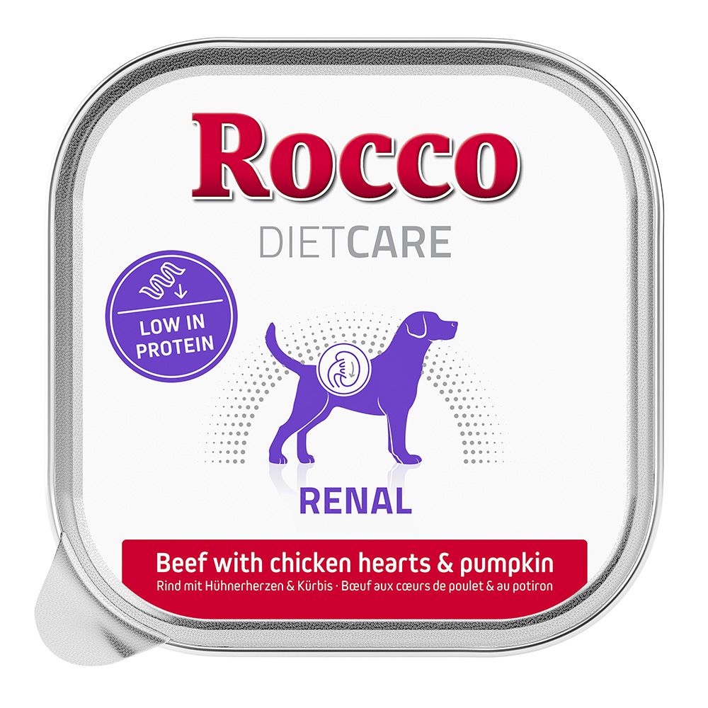 Rocco Diet Care Renal - Beef with Chicken Hearts & Pumpkin 10 x 150g 10 x 150g