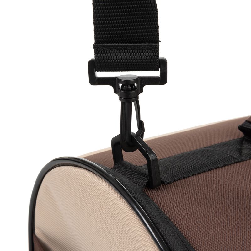 Pet Carrier Brown & Beige: 54 x 26 x 30cm (L x W x H)