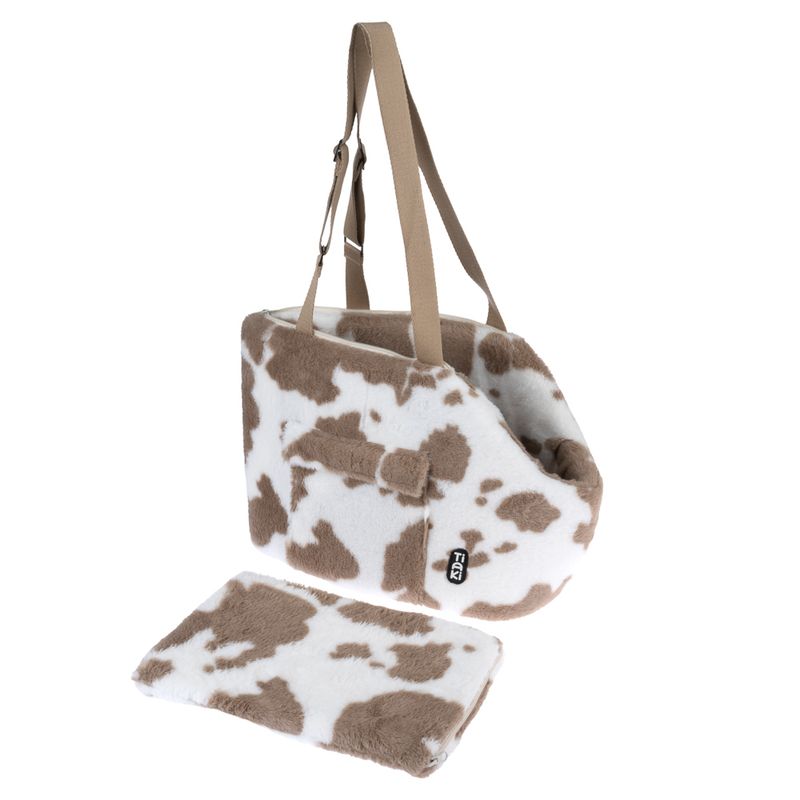 TIAKI Cow Print Shoulder Carrier 41 x 27 x 29cm (L x W x H)