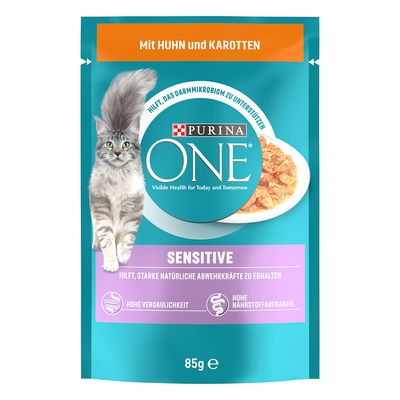 PURINA ONE Sensitive with Chicken & Carrots (13 x 85g)