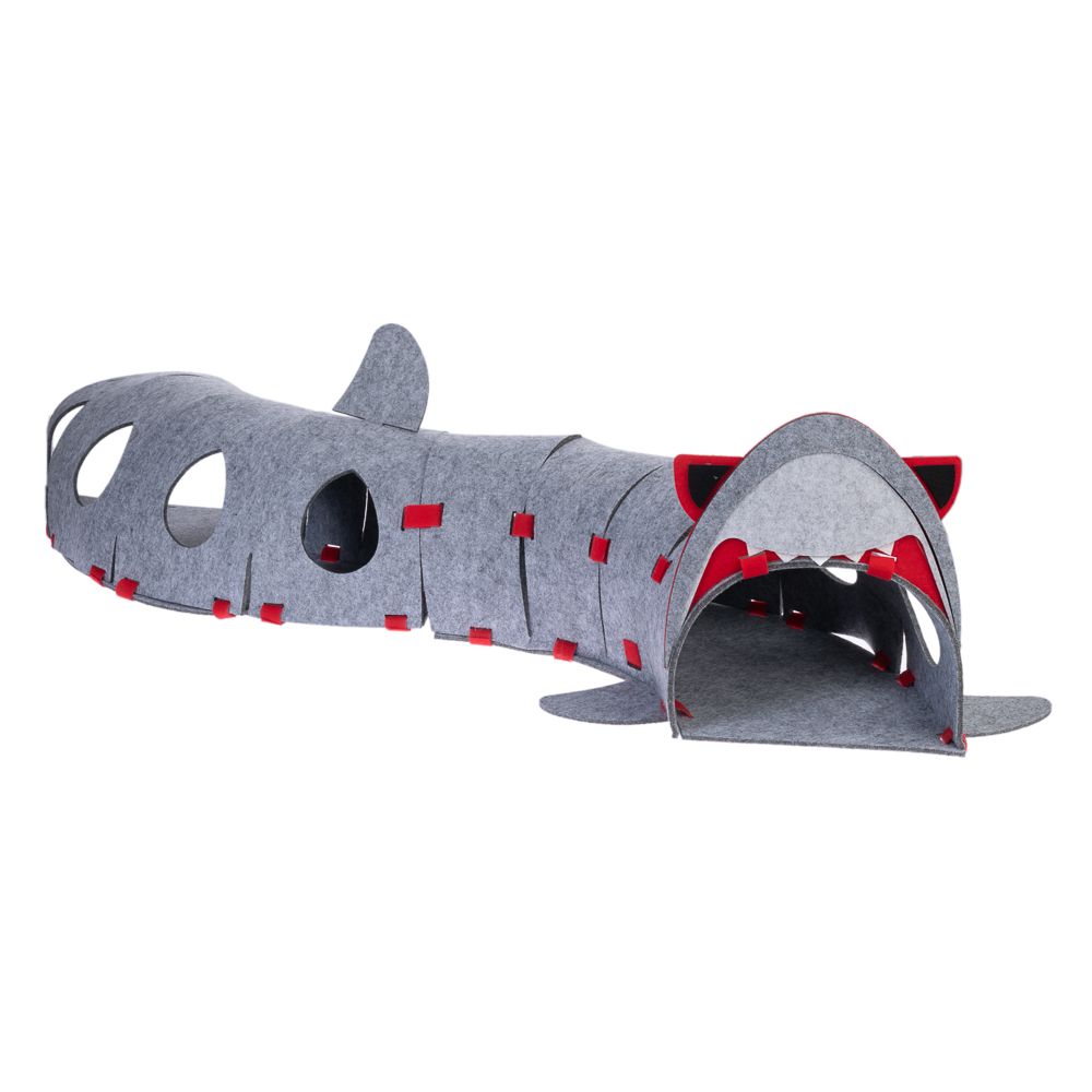 TIAKI Shark Cat Tunnel 100 x 23 x 21 cm (L x W x H)