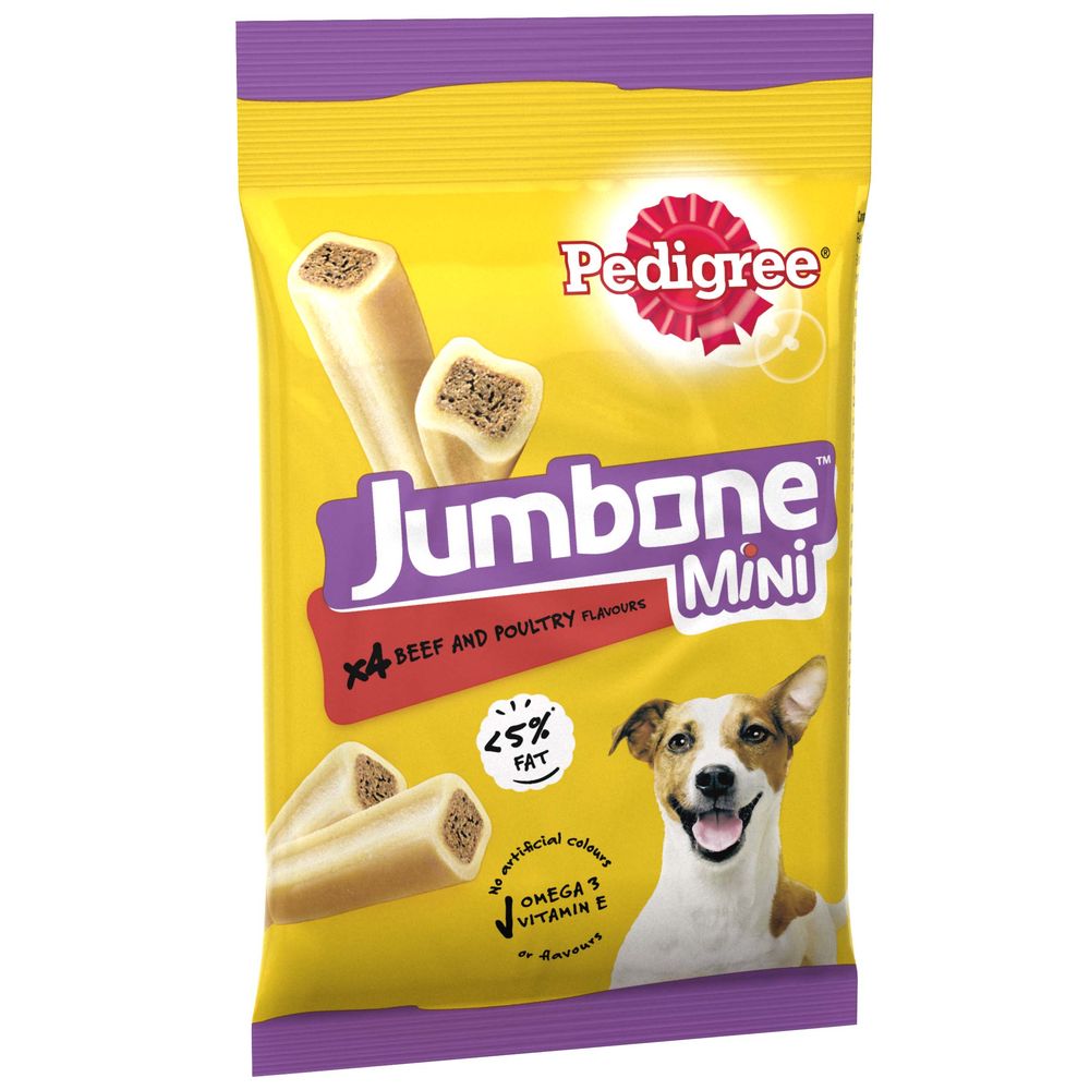 Pedigree Jumbone Mini - Beef & Poultry 160g (4 Snacks)