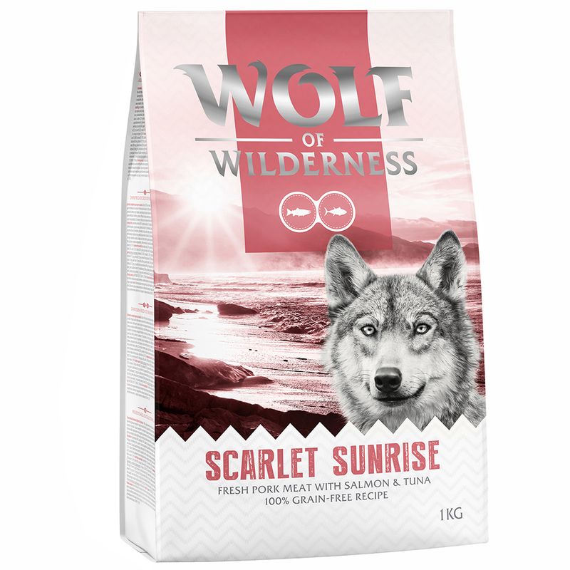 2 x 1kg Wolf of Wilderness Dry Dog Food - Try Now! Adult \