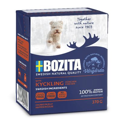 Bozita Chunks in Jelly Saver Pack 12 x 370g Chicken & Rice