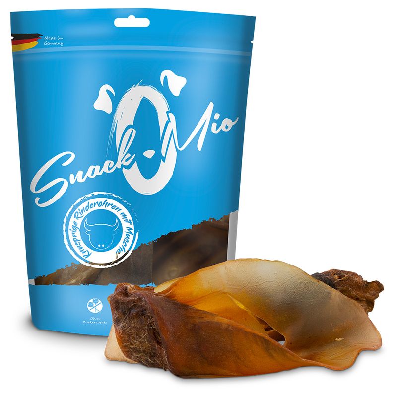 SnackOMio Crunchy Beef Ears with Pinna 7 Snacks