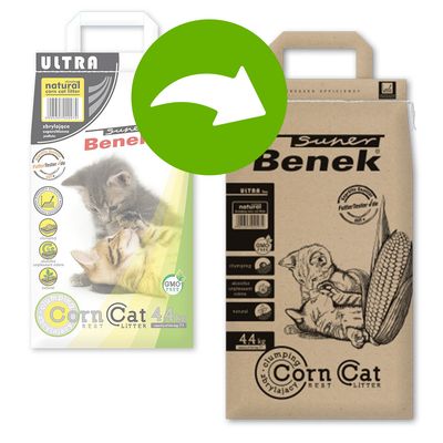 Super Benek Corn Ultra Natural Cat Litter 7l (approx. 4.4kg)