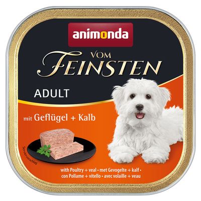 animonda vom Feinsten Adult Grain-Free 6 x 150g Poultry & Veal