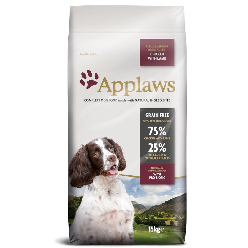 Applaws Adult Small & Medium Breed - Chicken with Lamb 7.5kg