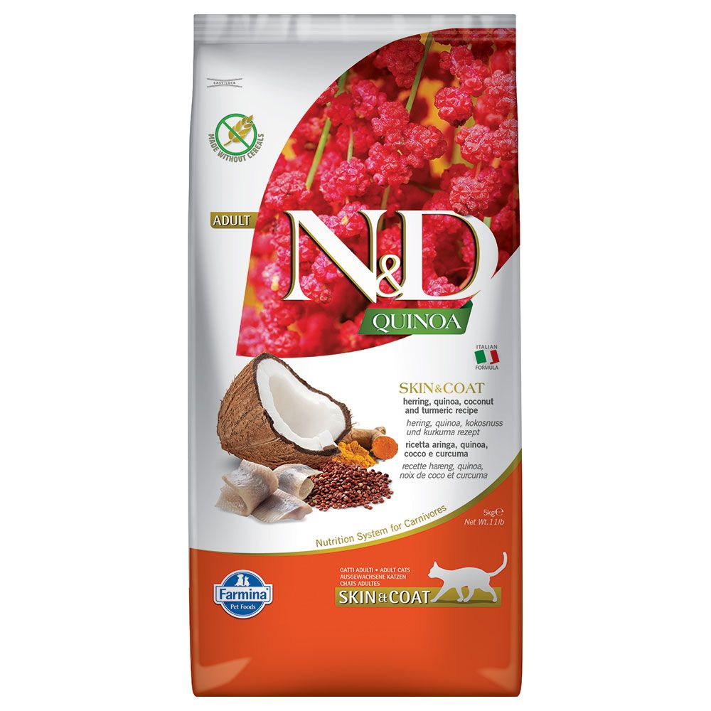 Farmina N&D Quinoa Adult Skin & Coat with herring and coconut 5 kg