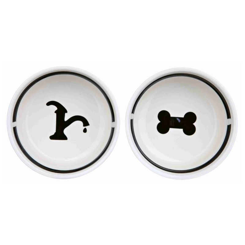 Trixie Eat on Feet Bowl Set with Stand 2 x 0.6 l