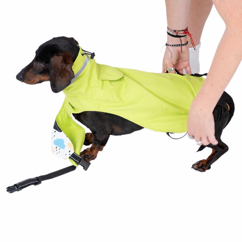 TIAKI Clouds Reversible Dog Raincoat approx. 30cm (Back Length)